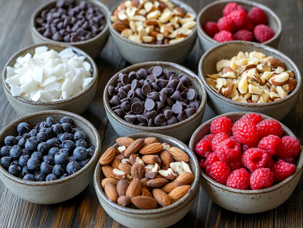 Image illustrating key takeaways for gluten-free dessert toppings.