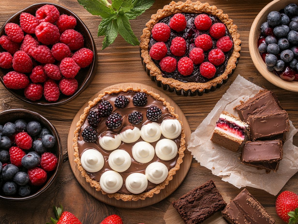 A delicious flourless chocolate cake