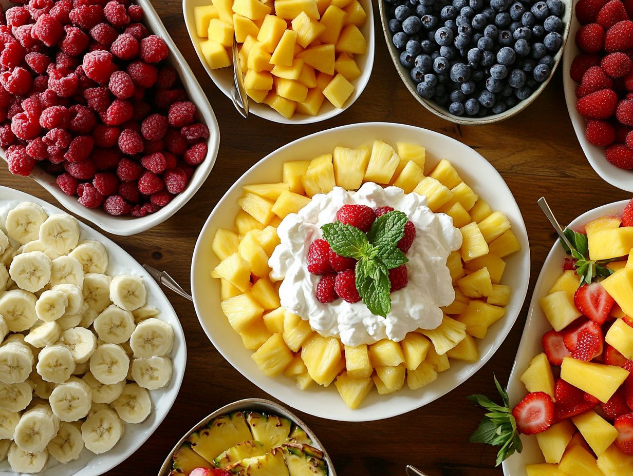 Delicious Mixed Berry Smoothie Bowl topped with fresh fruit and granola