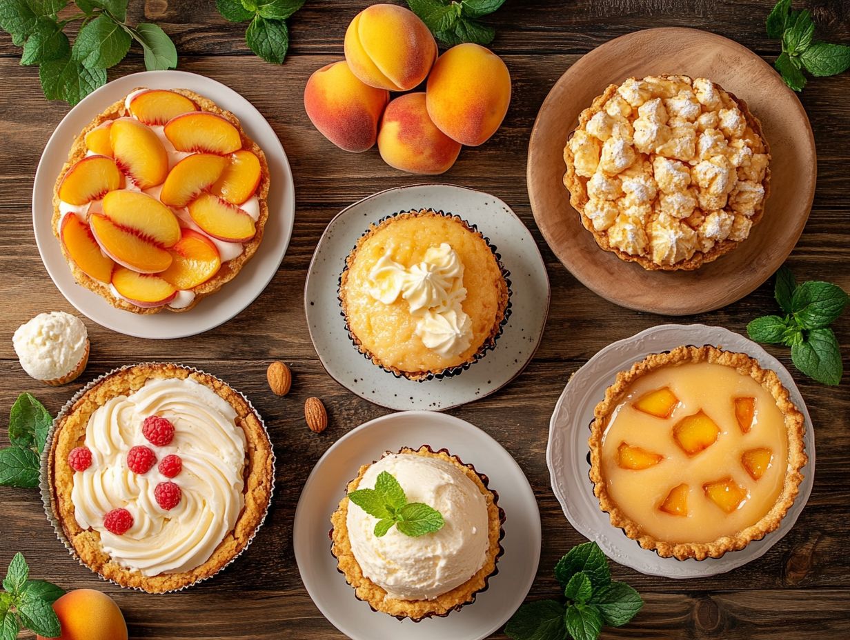 Five Best Peach Desserts Image