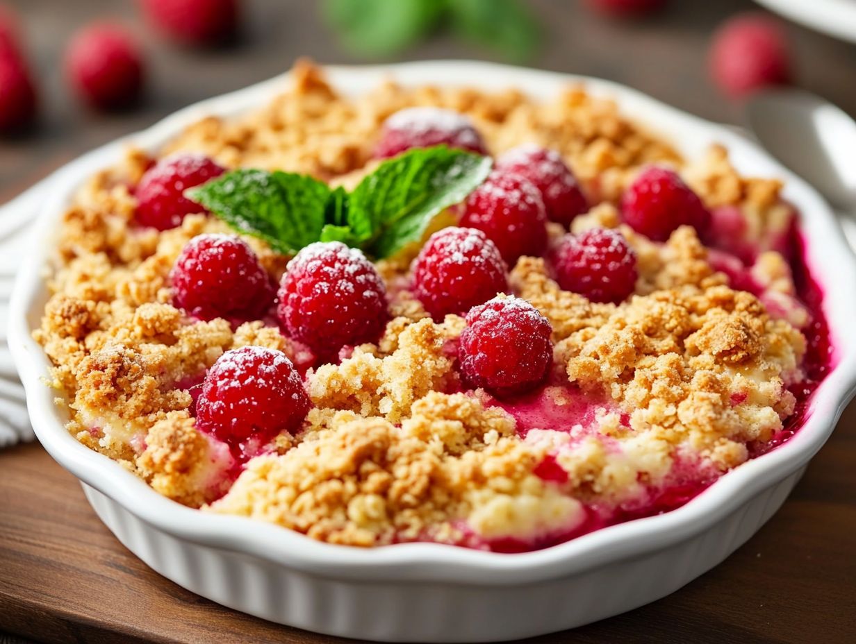 4. Cherry Almond Crumble