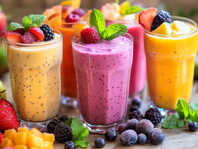 5 Delicious Vegan Fruit Smoothies