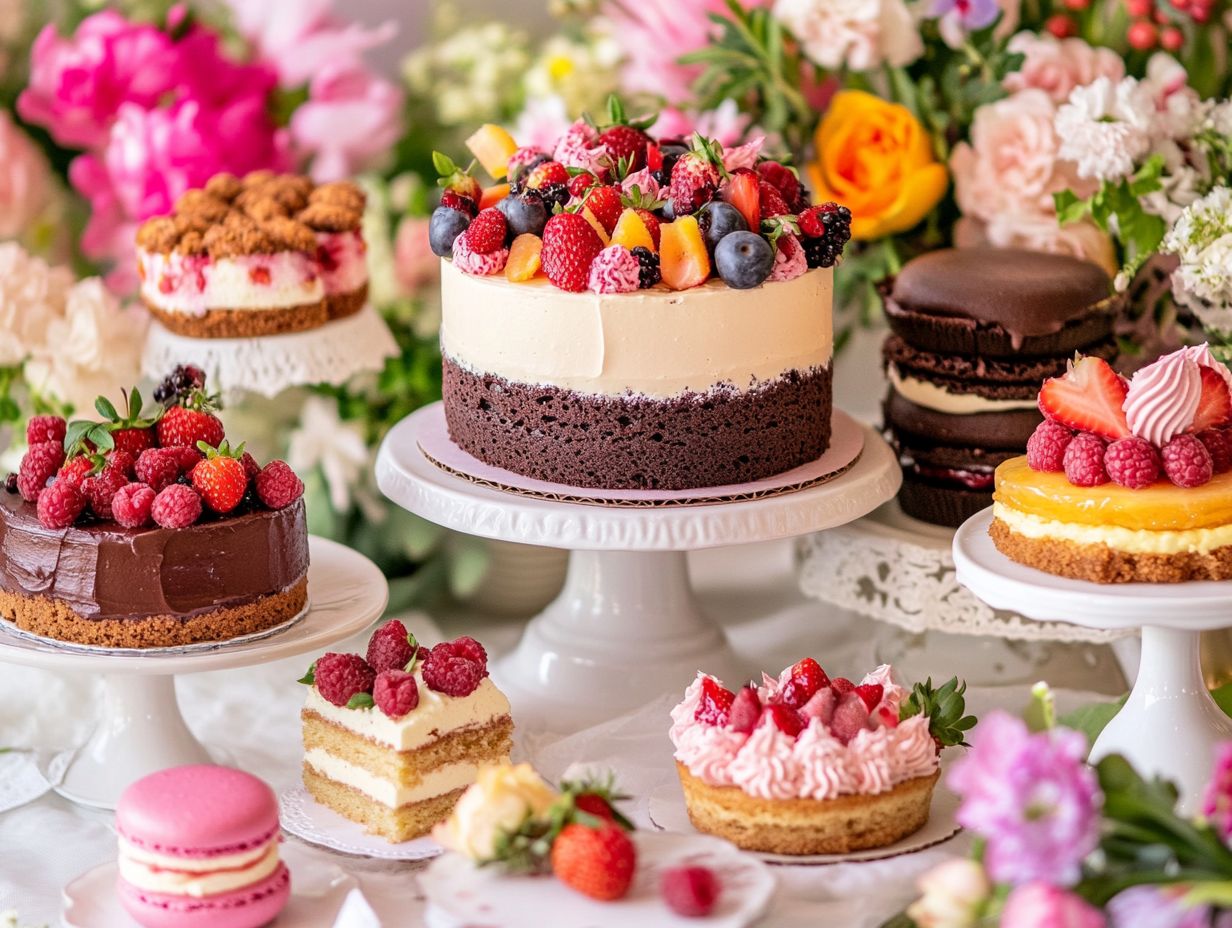 Delicious desserts for Mother's Day