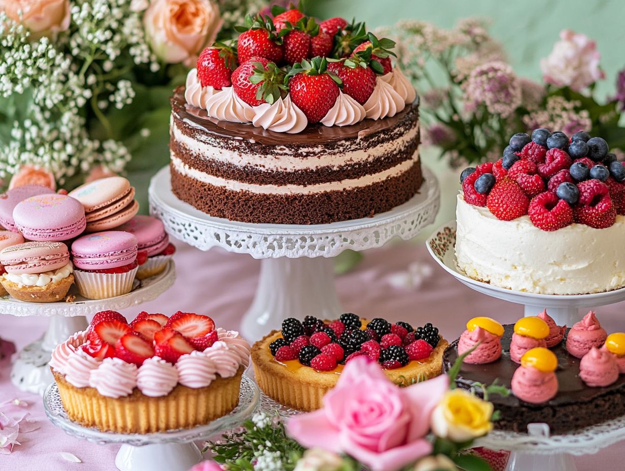 Five delicious desserts to celebrate Mother's Day.