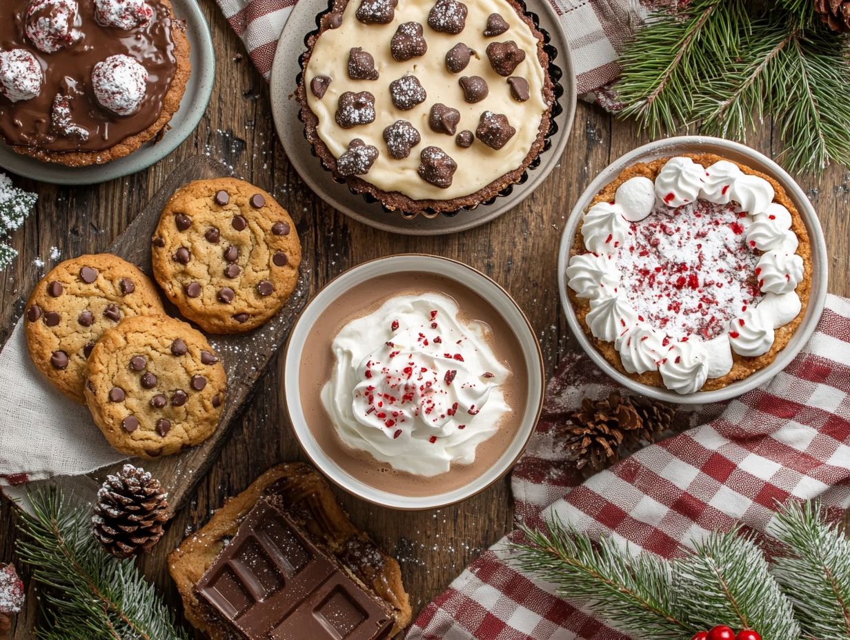 A selection of easy winter dessert ideas