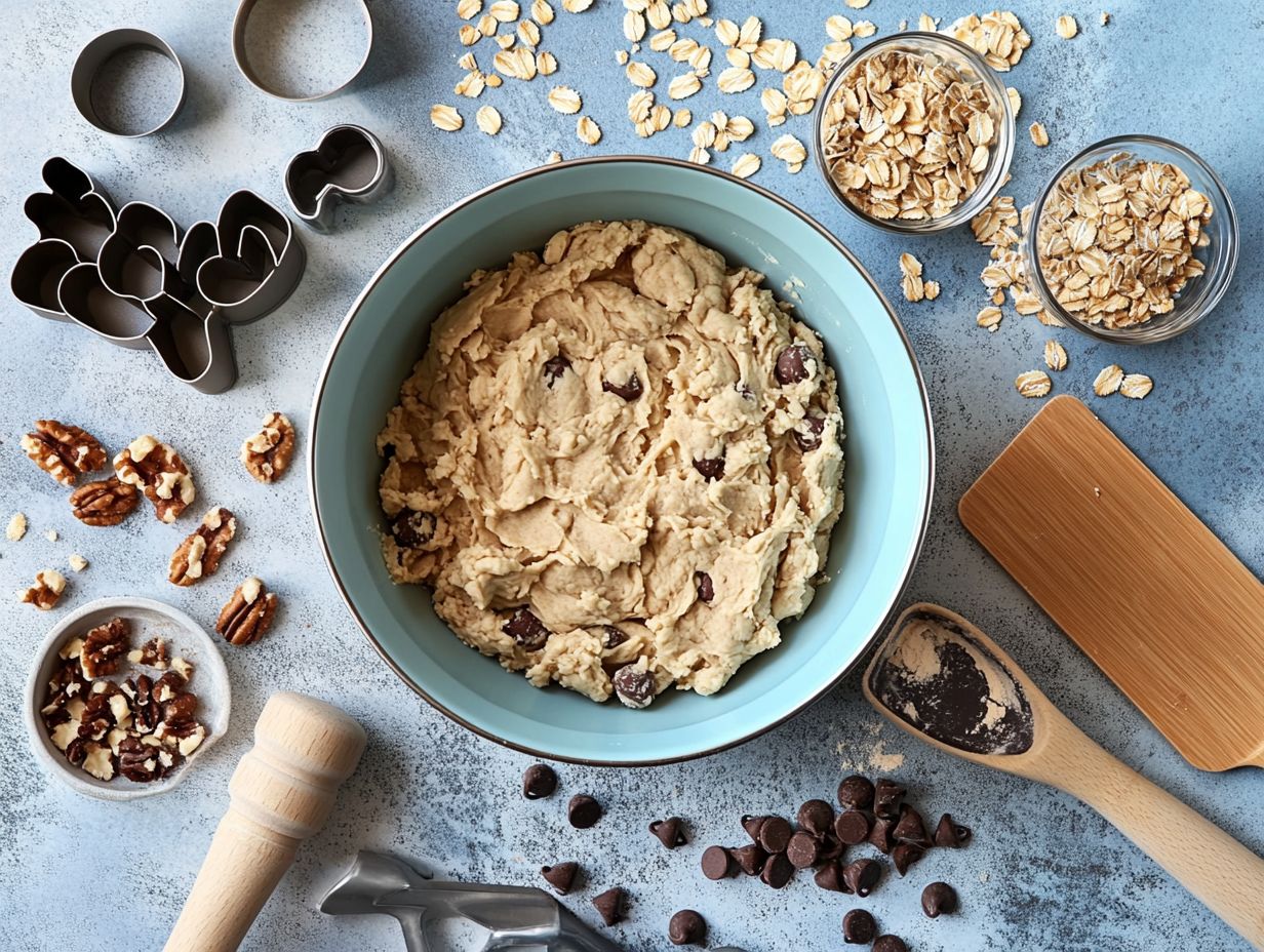 Image displaying key baking takeaways for plant-based cookies