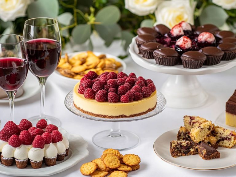 5 Gluten-Free Dessert Pairings with Wine