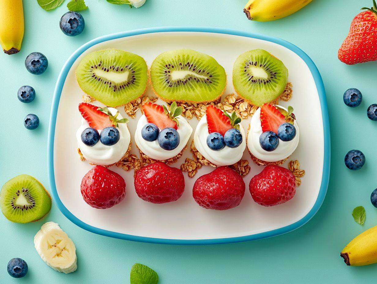 Delicious Watermelon Pizza topped with yogurt and berries