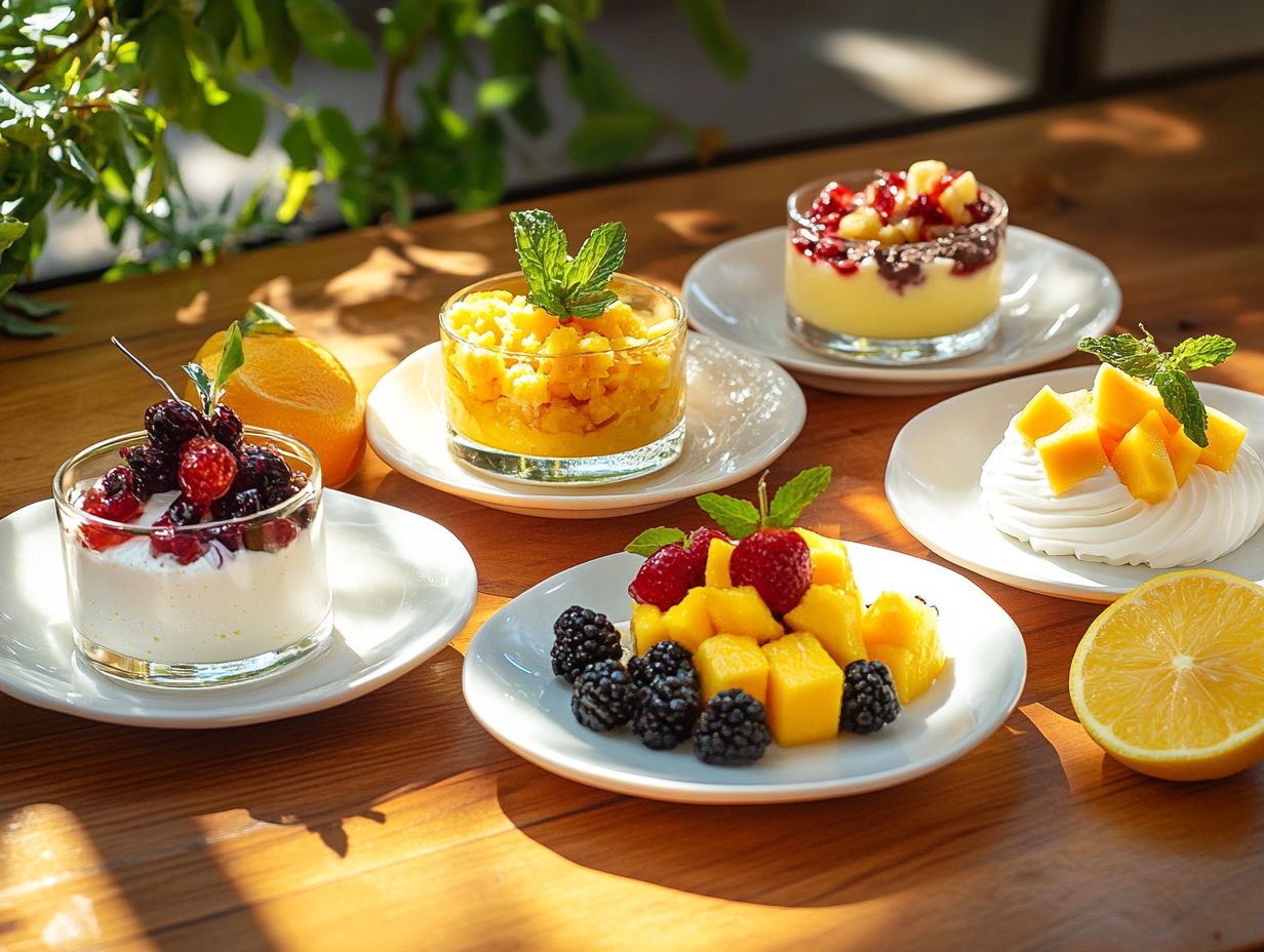 How Can One Make Light Desserts Healthier?