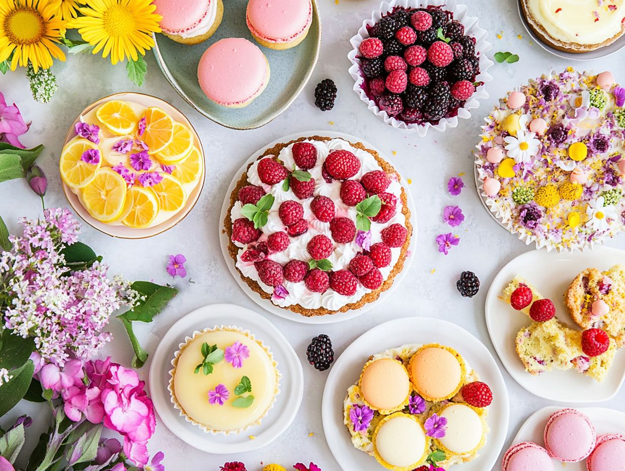 Delicious spring desserts