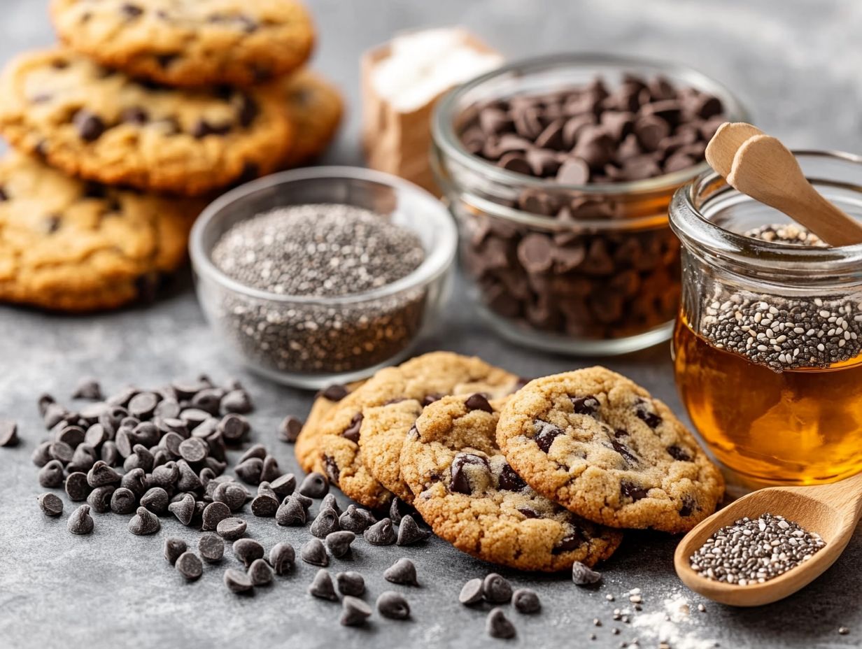 Infographic of 5 must-try ingredients for plant-based cookies