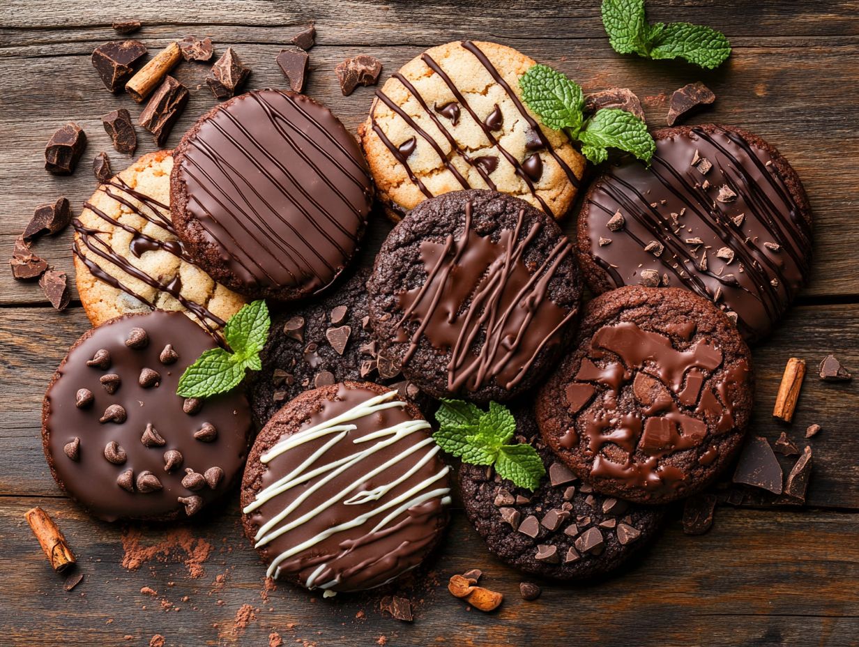 Delicious Chocolate Oatmeal Cookies ready to enjoy!