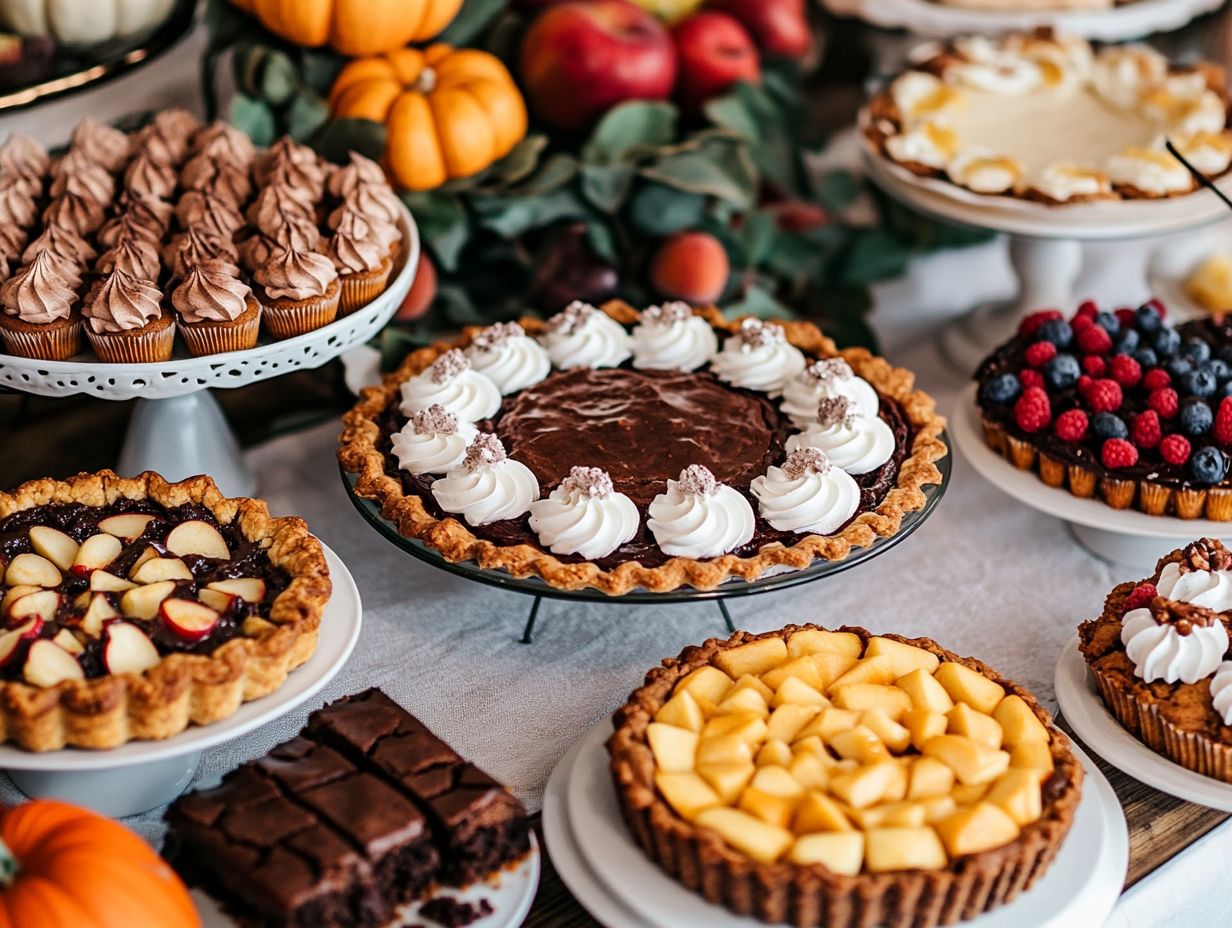 A collection of frequently asked questions about potluck desserts