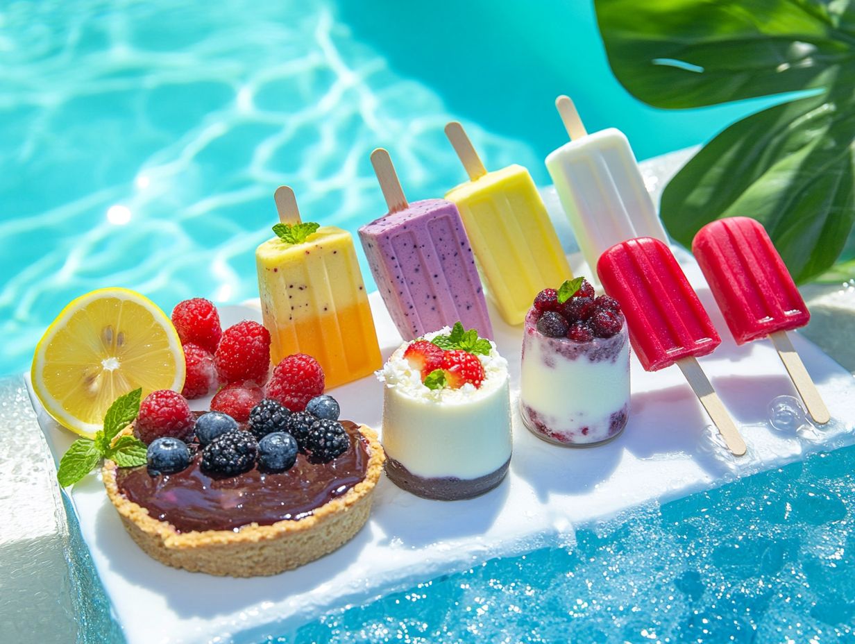 Can I make these desserts ahead of time for a pool party?