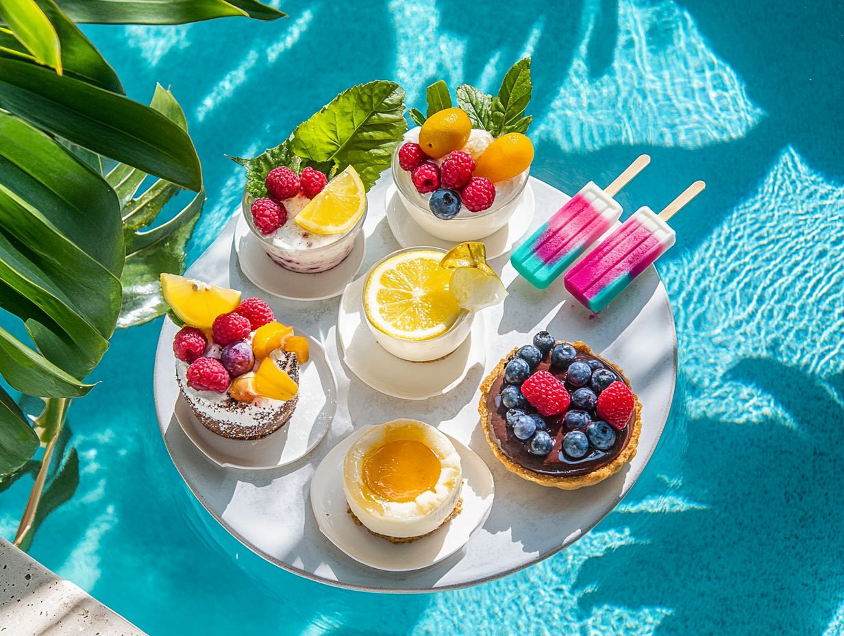 What Are Some Tips for Making These Desserts Poolside?