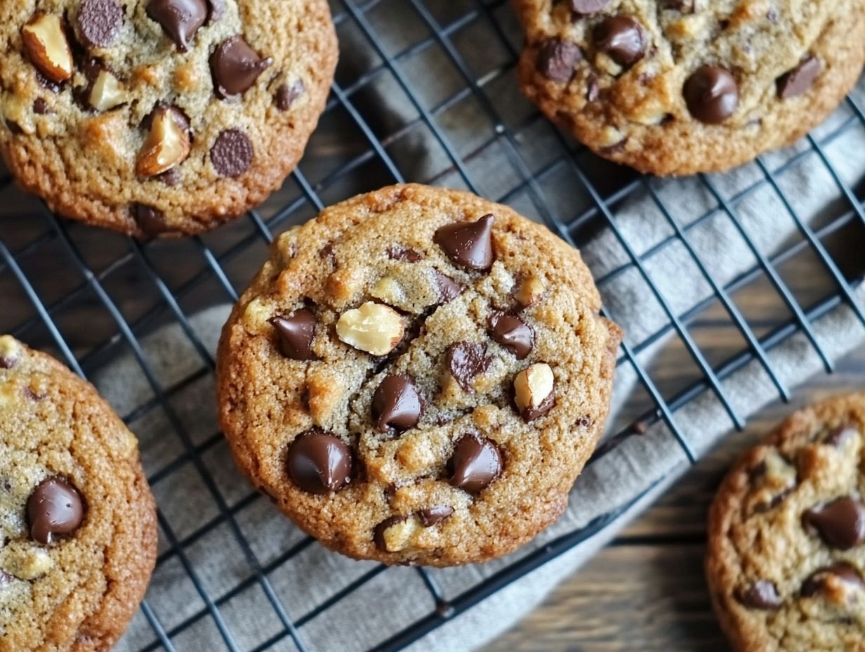 Baker making plant-based cookies