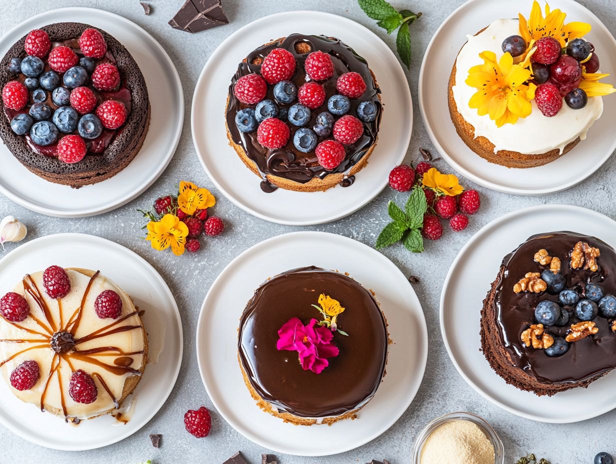 Image of vegan cake flavors and their recipes