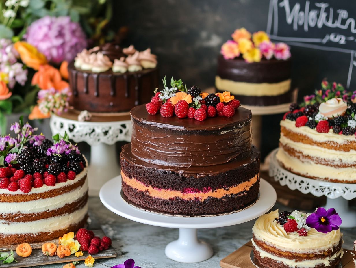 Image depicting frequently asked questions about vegan cake trends.