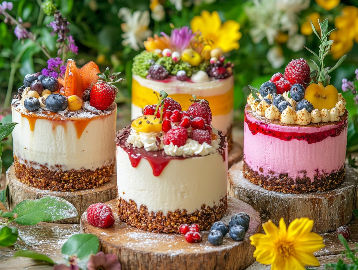 A beautifully decorated vegan cake perfect for summer celebrations.