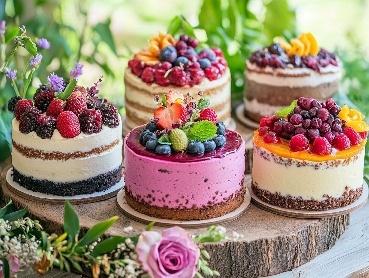 Delicious vegan cakes for summer celebrations