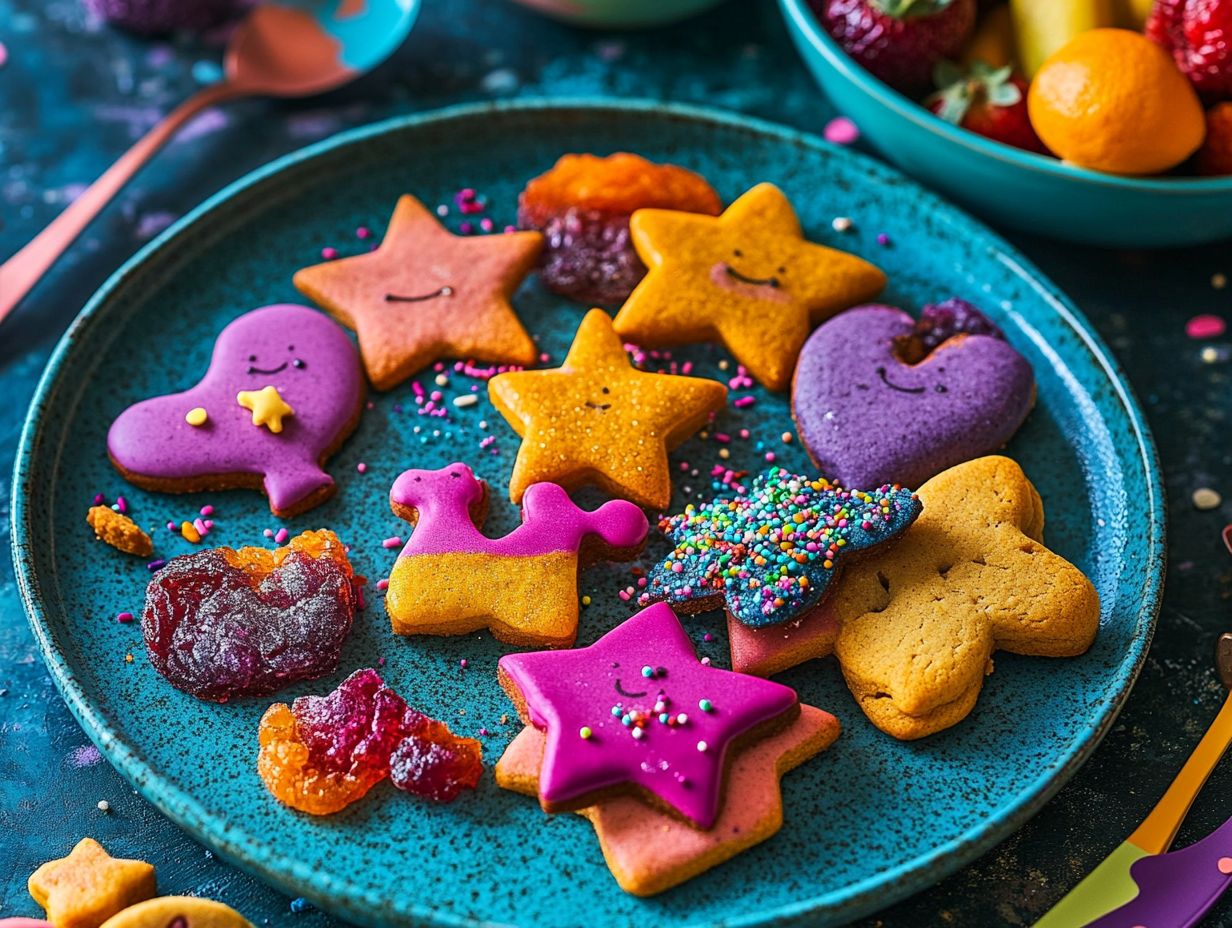 A variety of plant-based cookies perfect for kids.