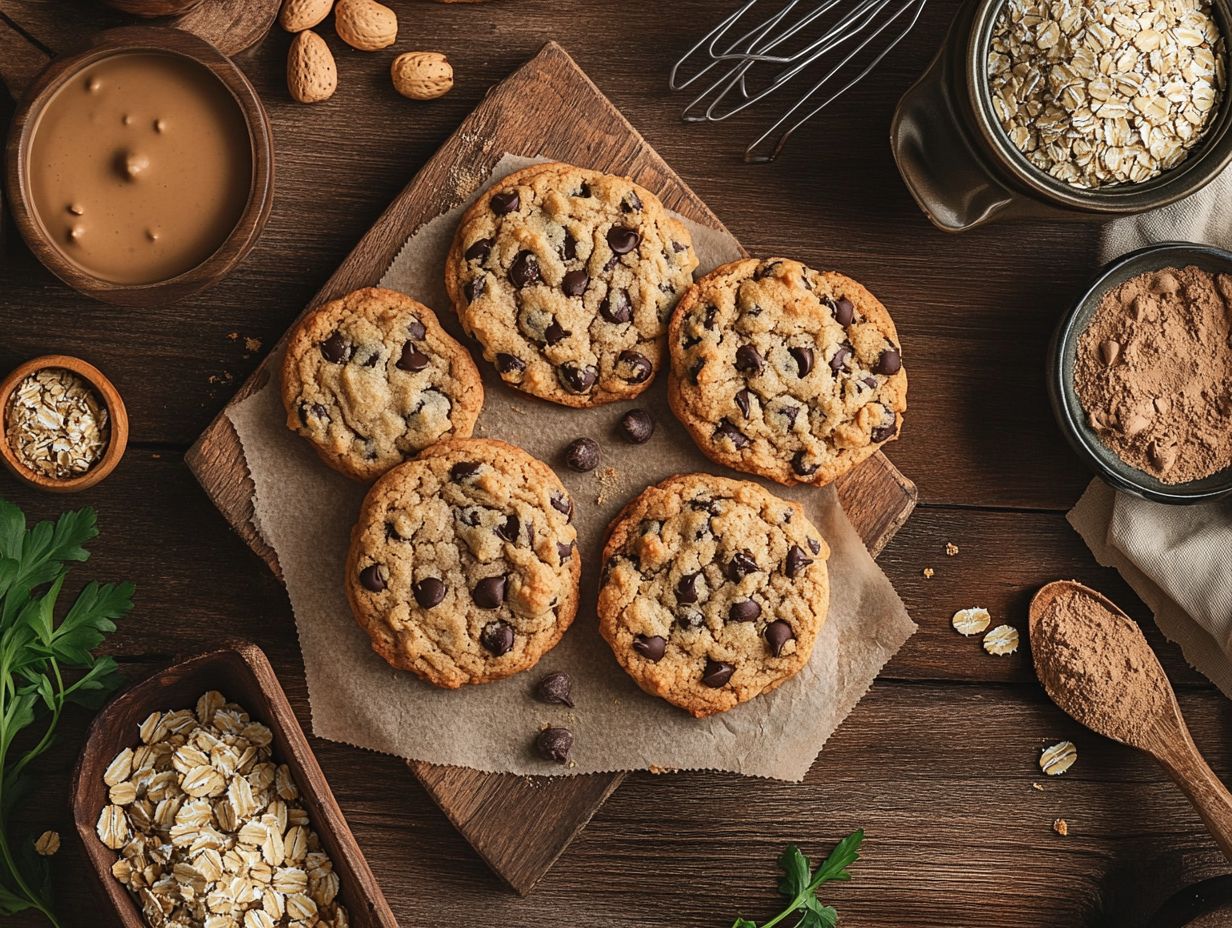 Delicious plant-based cookies with natural ingredients