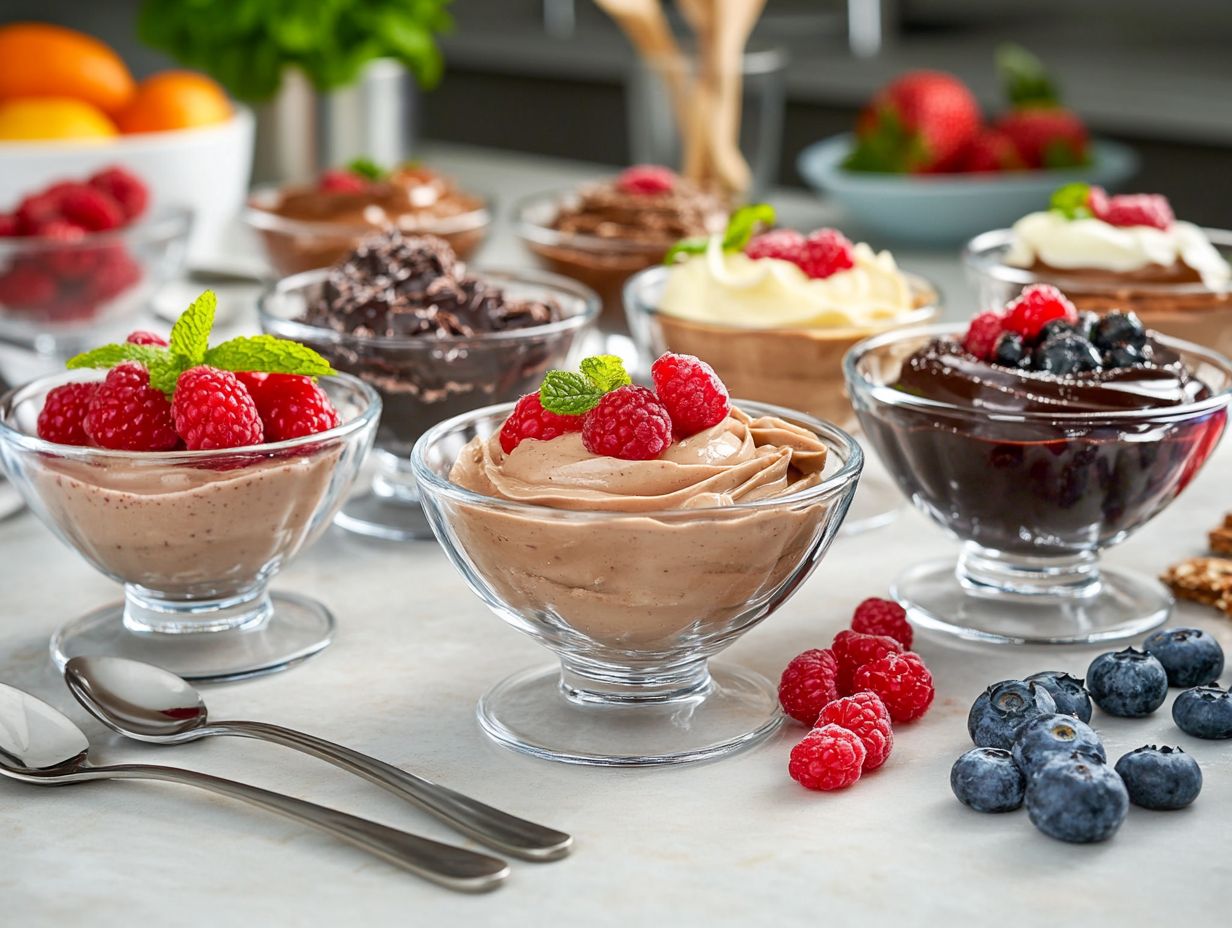 Delicious banana and peanut butter pudding in a bowl