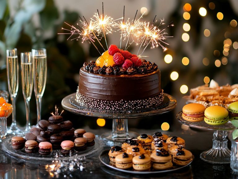 Celebratory Desserts for New Year’s Eve