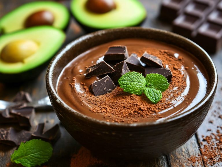 Creamy Avocado Chocolate Pudding Recipe