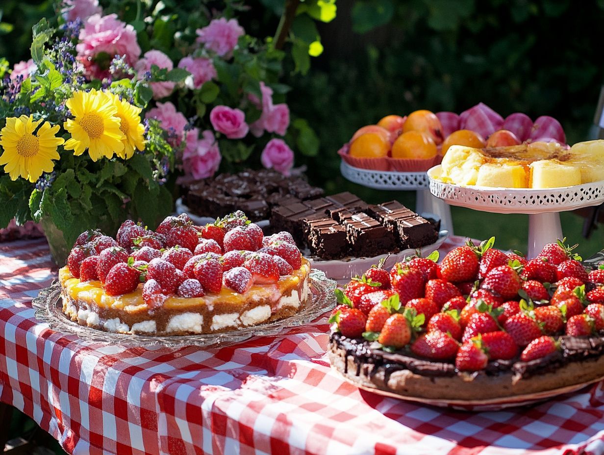 What Are Some Creative Ways to Serve Your Desserts at a Cookout?