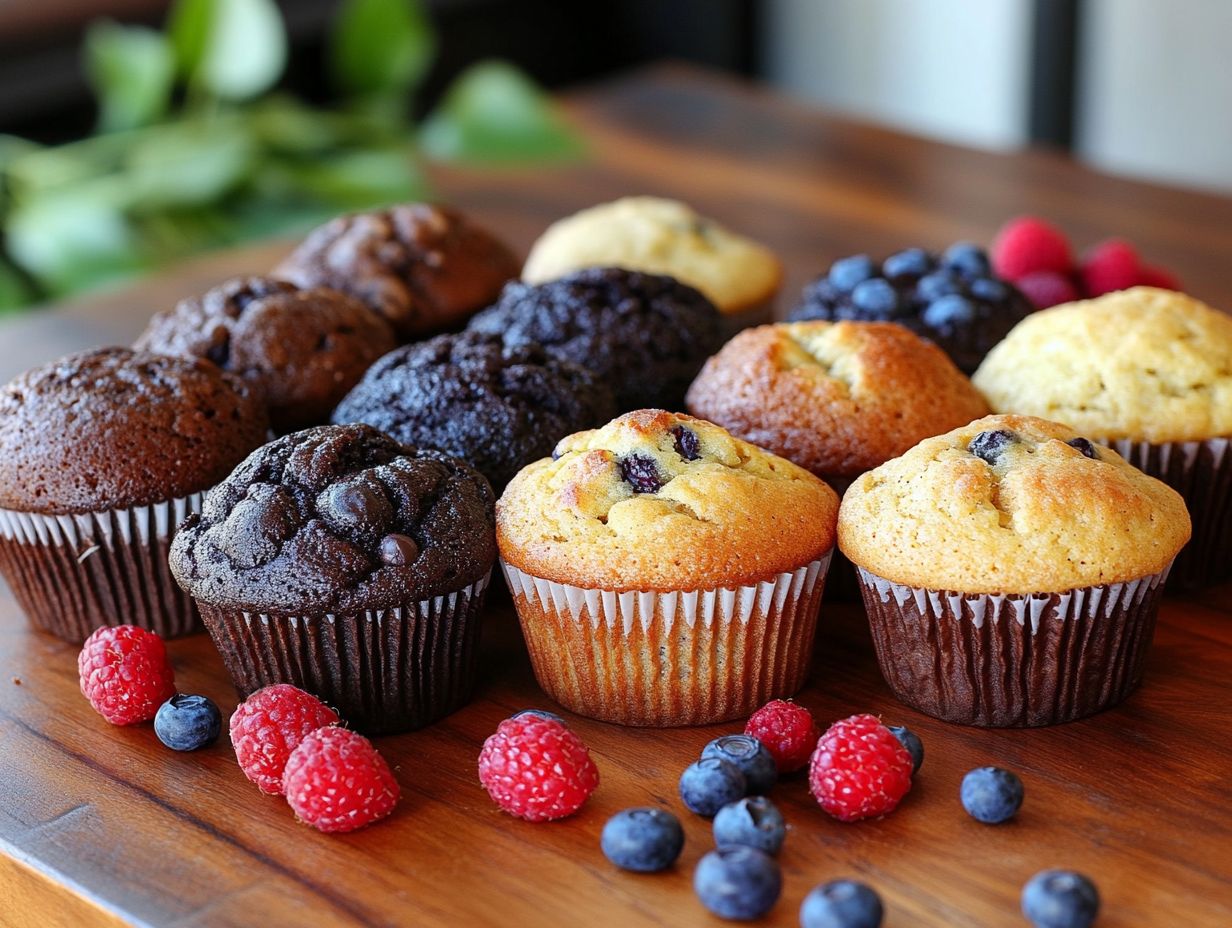 Delicious gluten-free muffins on a plate