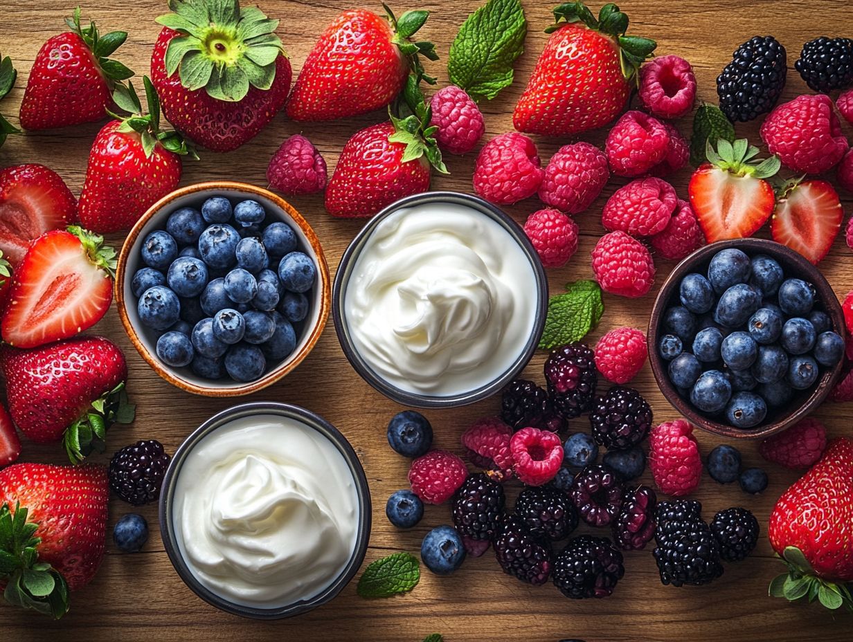 A visually appealing plate of blueberry cheesecake and panna cotta