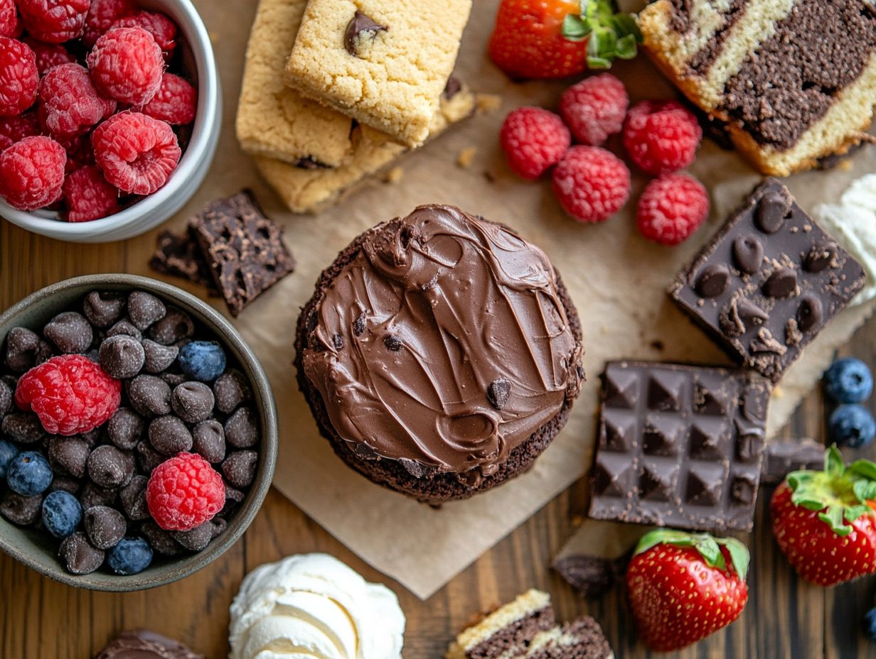 Delicious gluten-free brownies on a plate