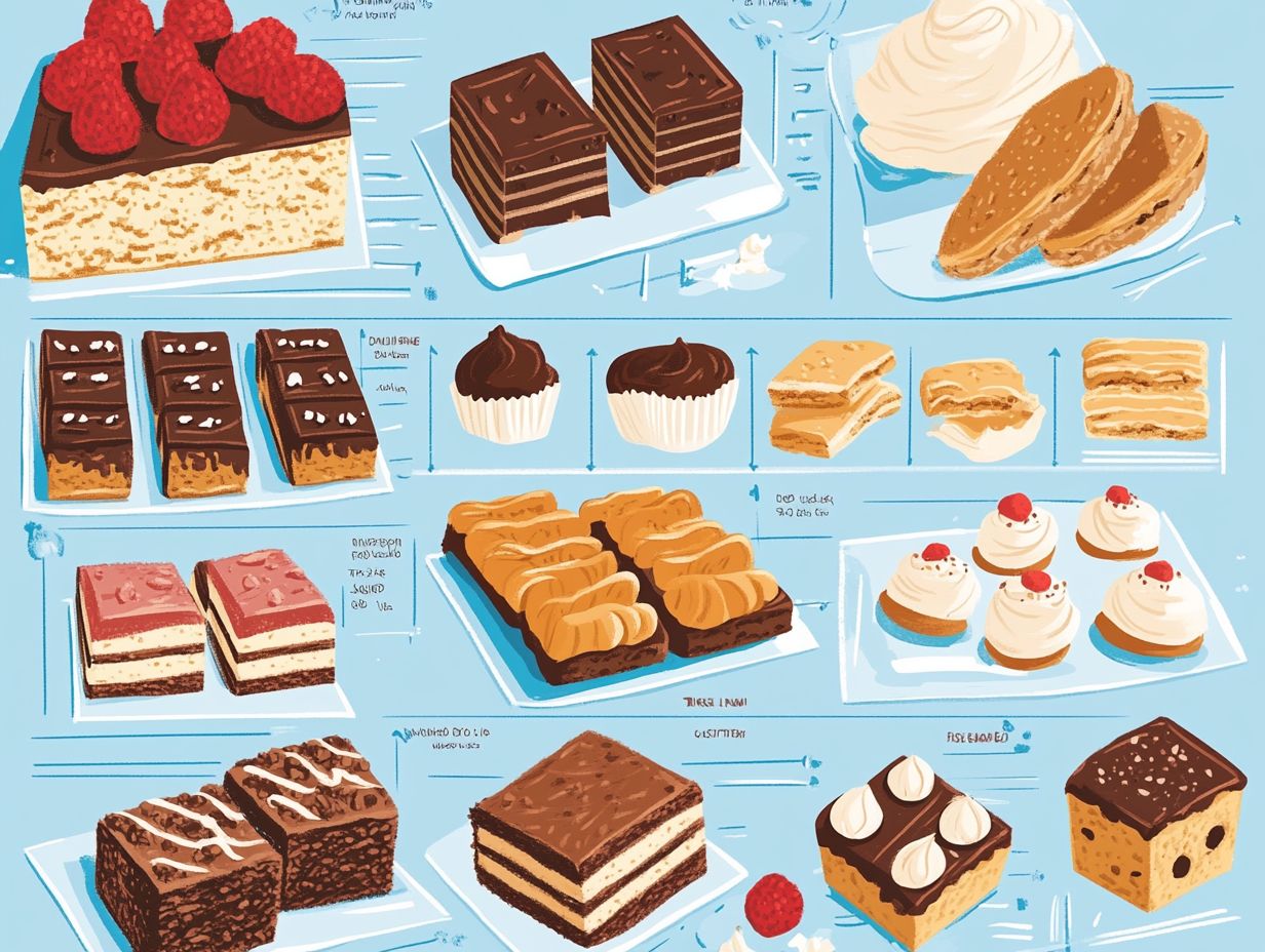 An infographic summarizing key gluten-free dessert takeaways.