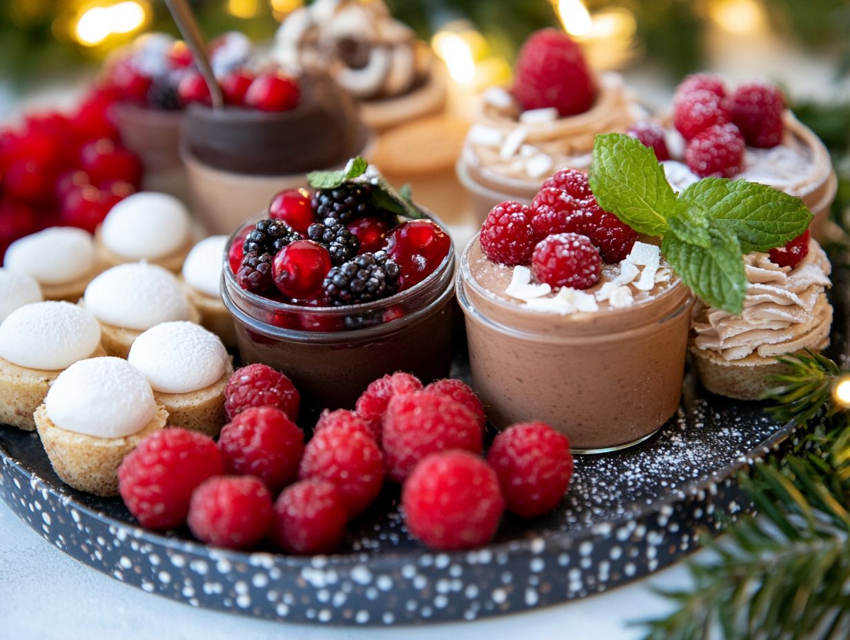 Deliciously layered Fruit and Yogurt Parfait topped with nuts and fresh fruit