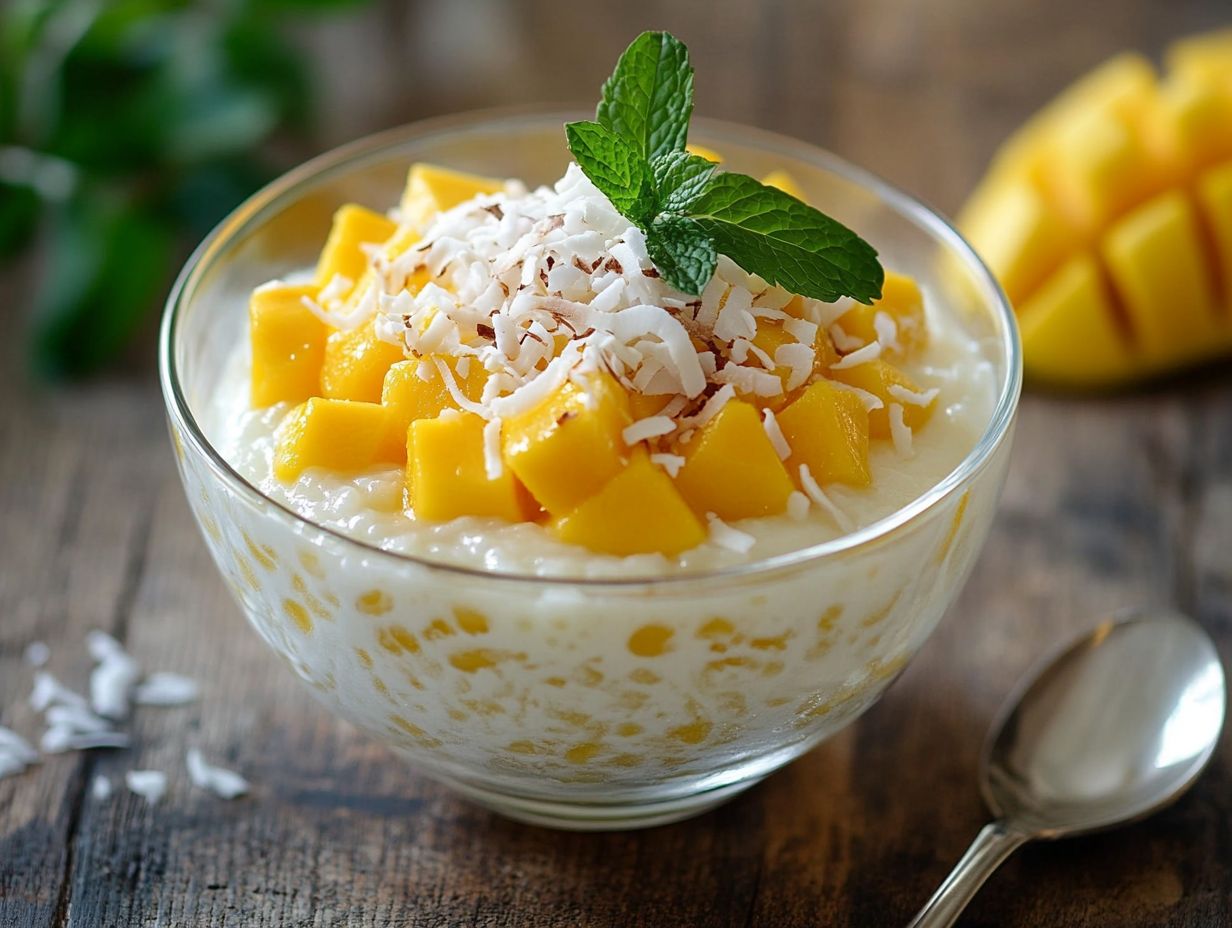 Delicious Coconut Tapioca Pudding