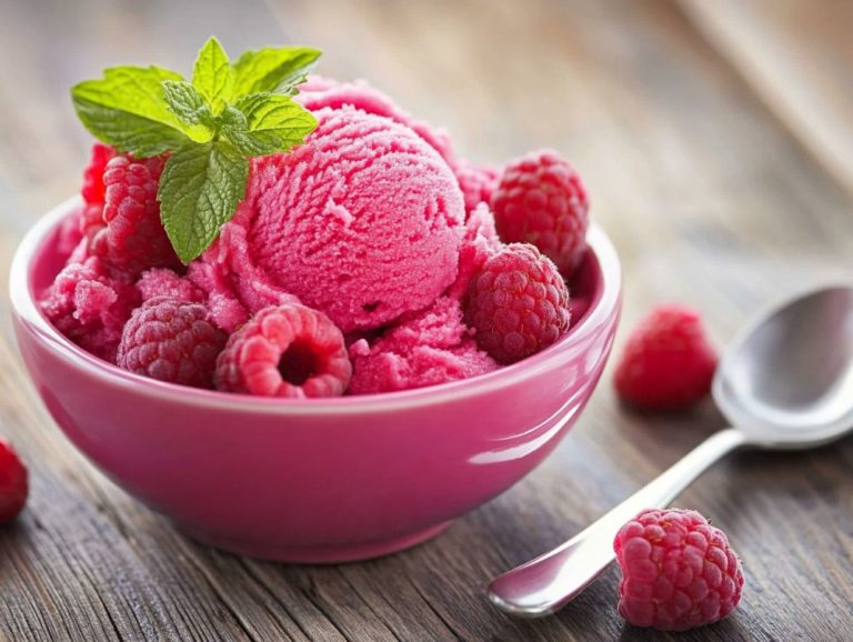 Homemade Raspberry Sorbet Recipe