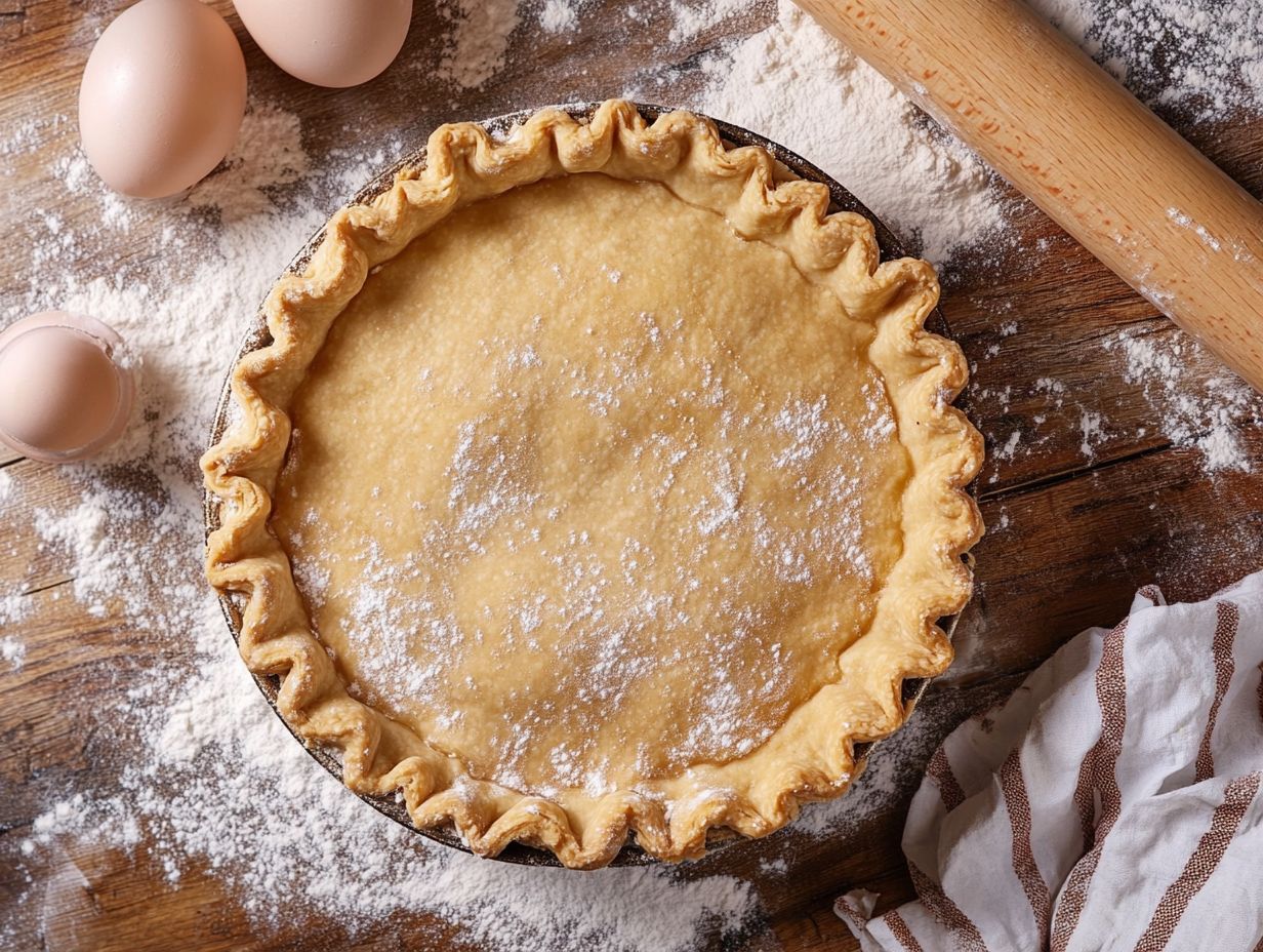 A bowl of chilled dough ready for rolling to create a perfect pie crust