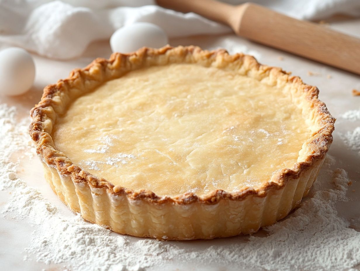 An example of a pie crust made with fruits and chocolate