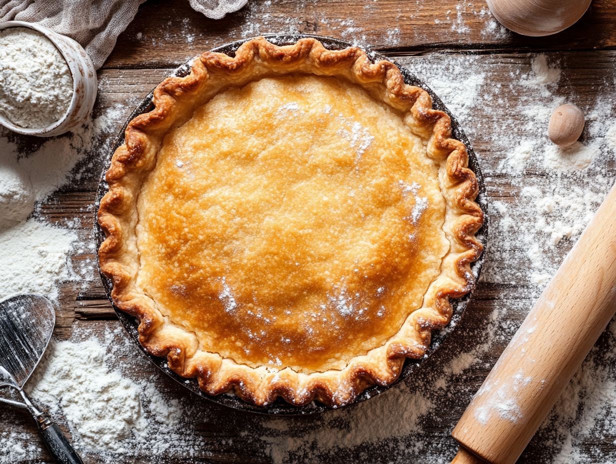 Different types of dessert crusts displayed