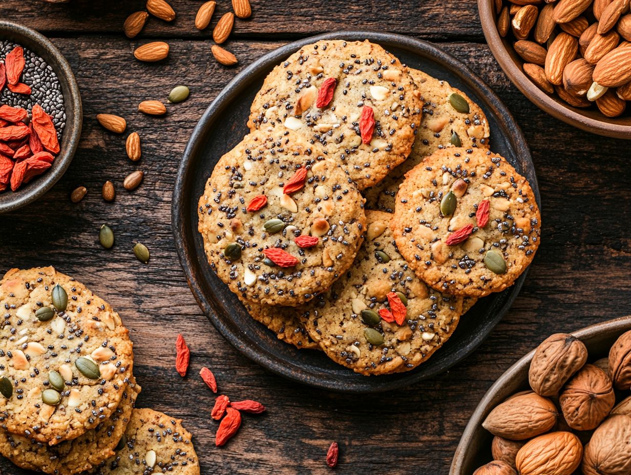 2. Flax Seed and Cacao Nib Cookies