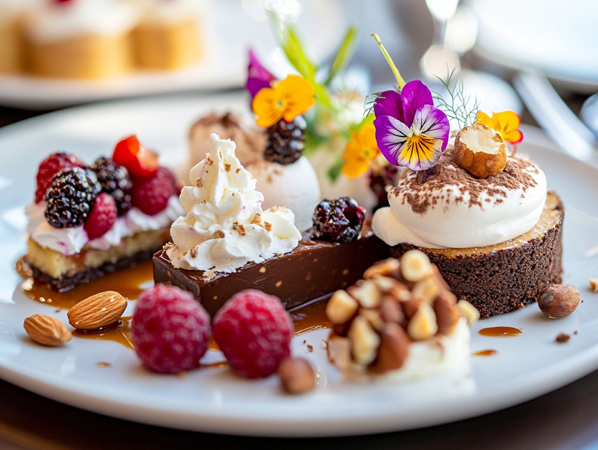 An assortment of fruits and nuts for dessert texture