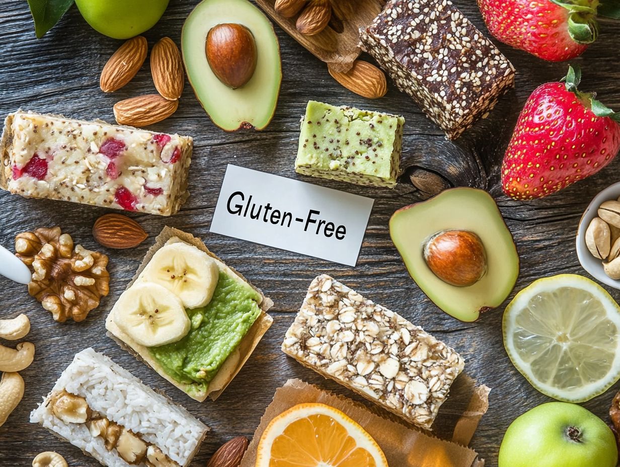 A variety of gluten-free snacks and recipes