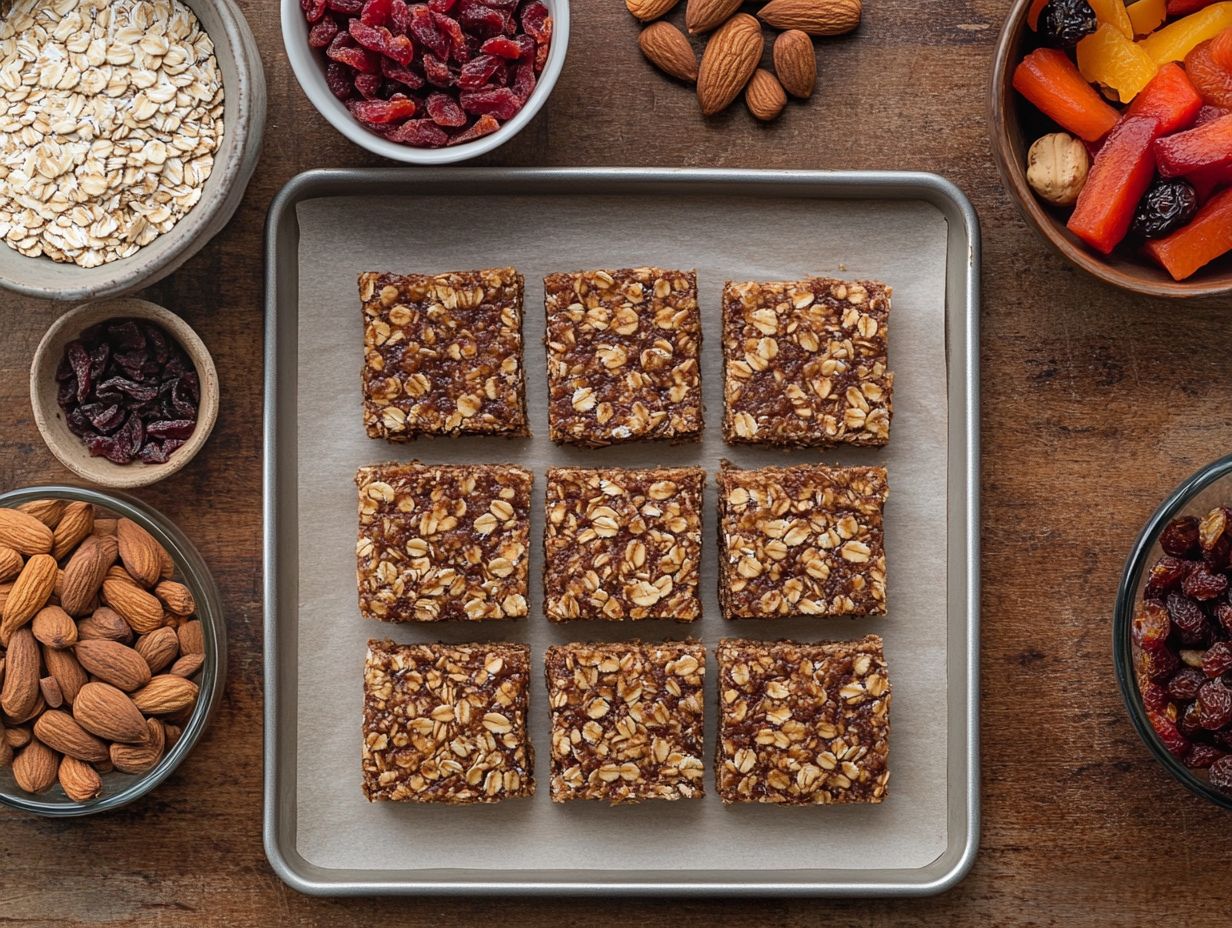 An assortment of plant-based cookie bars showcasing colorful frosting.