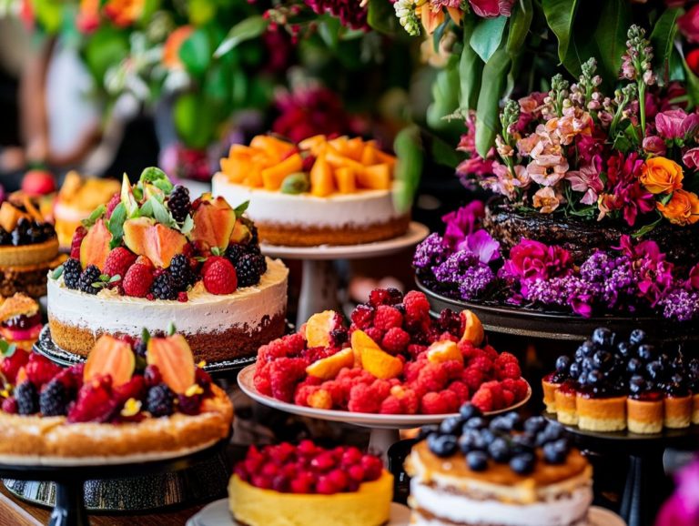 How to Create a Vegan Cake Bar at Your Event