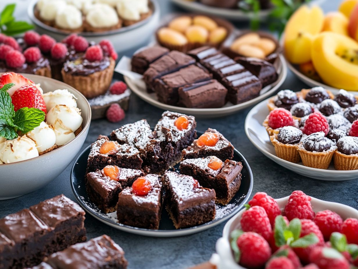 Delicious gluten-free banana bread and tasty treats showcased.