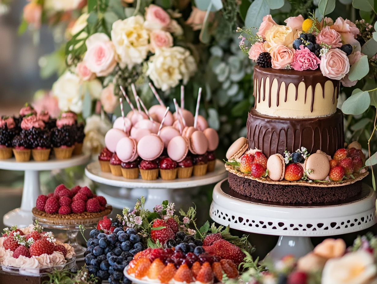 A summary of tips for stunning dessert presentations