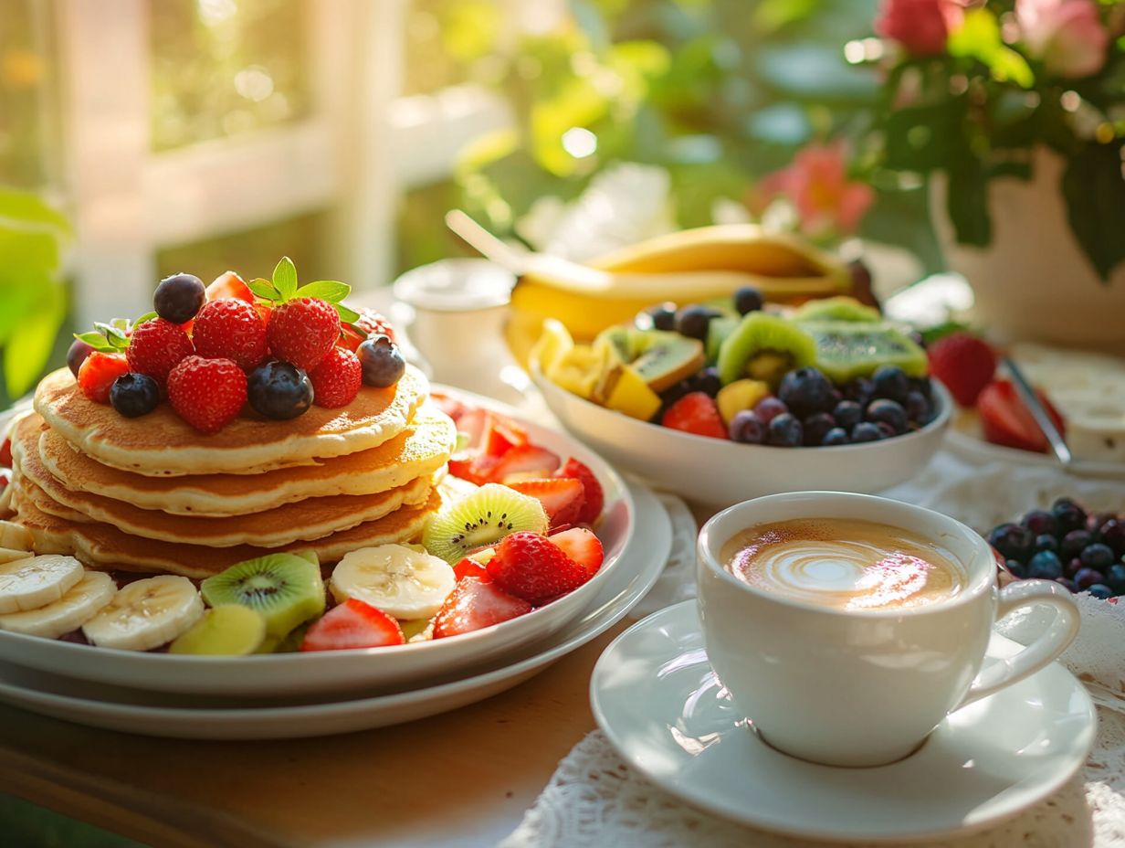 Mixing and matching fruits for breakfast desserts