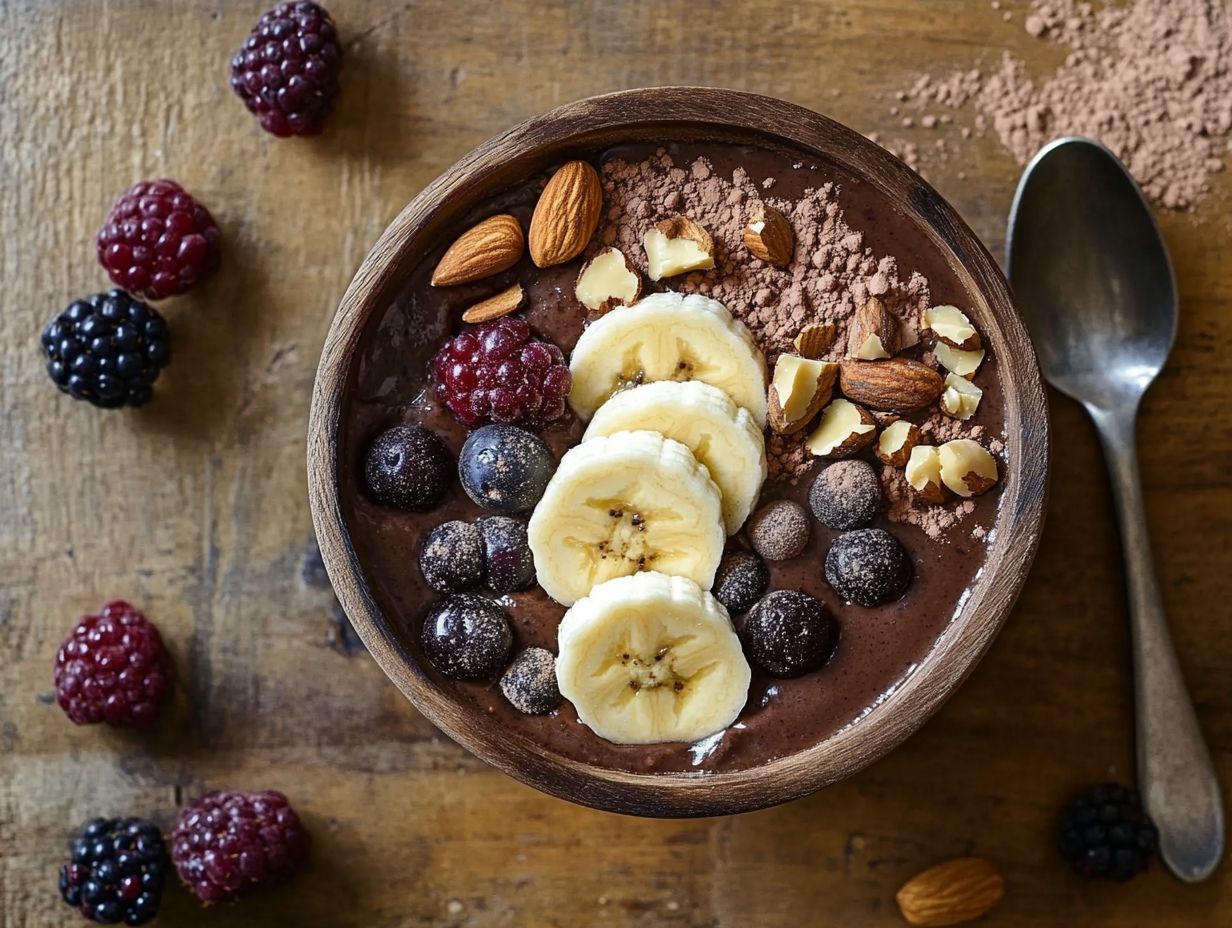 A colorful display of fruits and vegetables to add to puddings