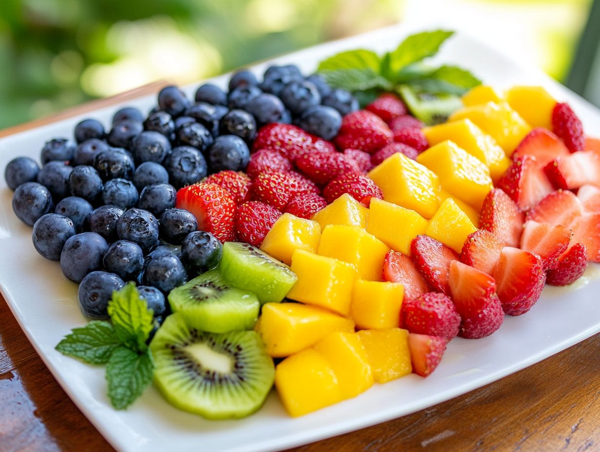 Dissolving gelatin in hot water for Fruit Mosaic Dessert